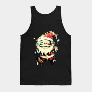 Christmas Santa Vintage Street Art Tank Top